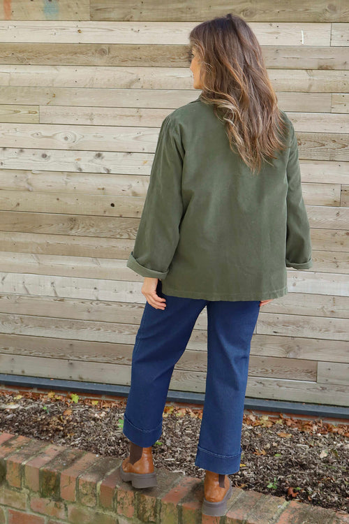 Gerano Needlecord Jacket Khaki - Image 4