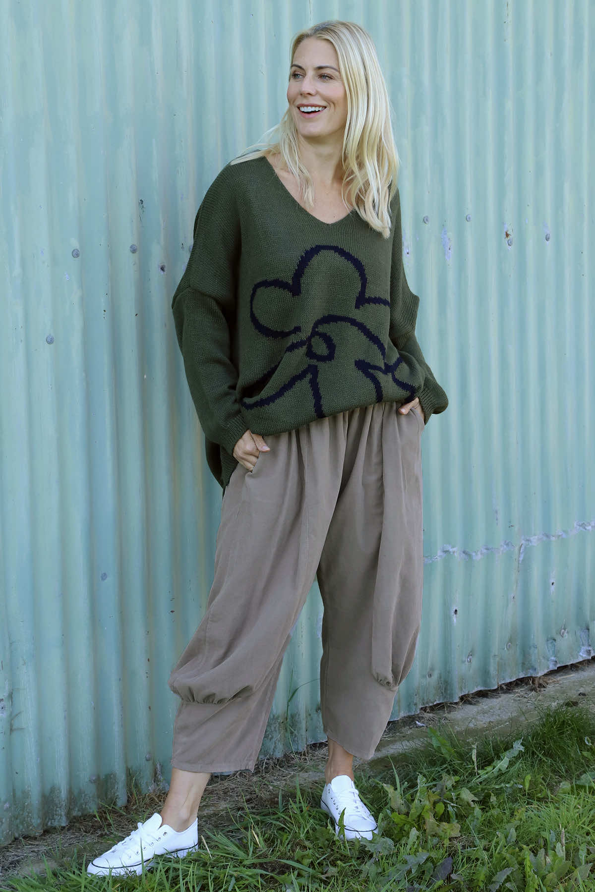 Olwen Needlecord Trousers Mocha