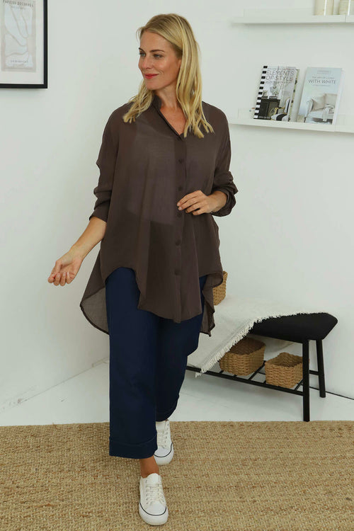 Johanna Cotton Shirt Cocoa - Image 2