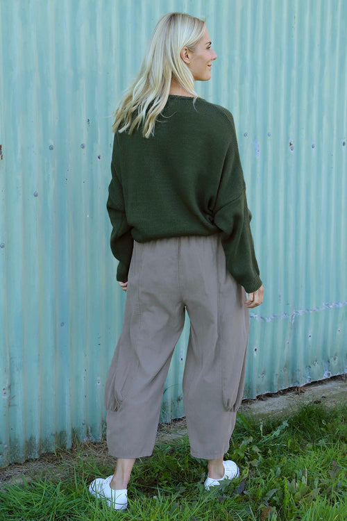 Olwen Needlecord Trousers Mocha - Image 4