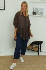 Johanna Cotton Shirt Cocoa Cocoa - Johanna Cotton Shirt Cocoa