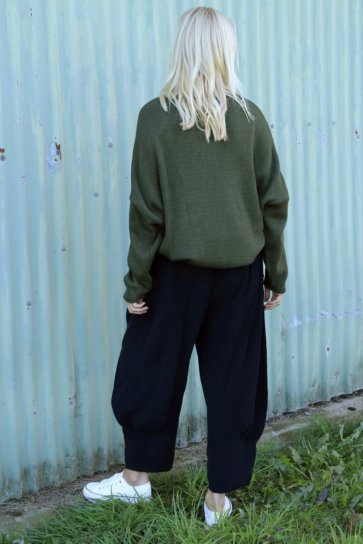 Olwen Needlecord Trousers Black