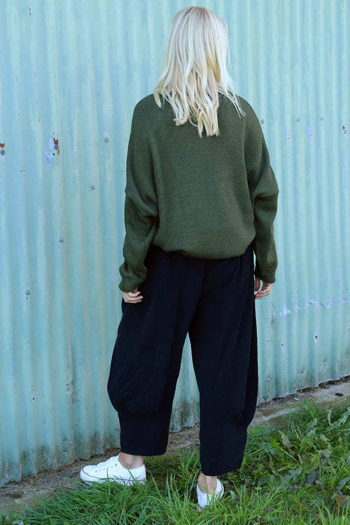 Olwen Needlecord Trousers Black - Image 4