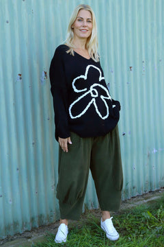 Olwen Needlecord Trousers Khaki