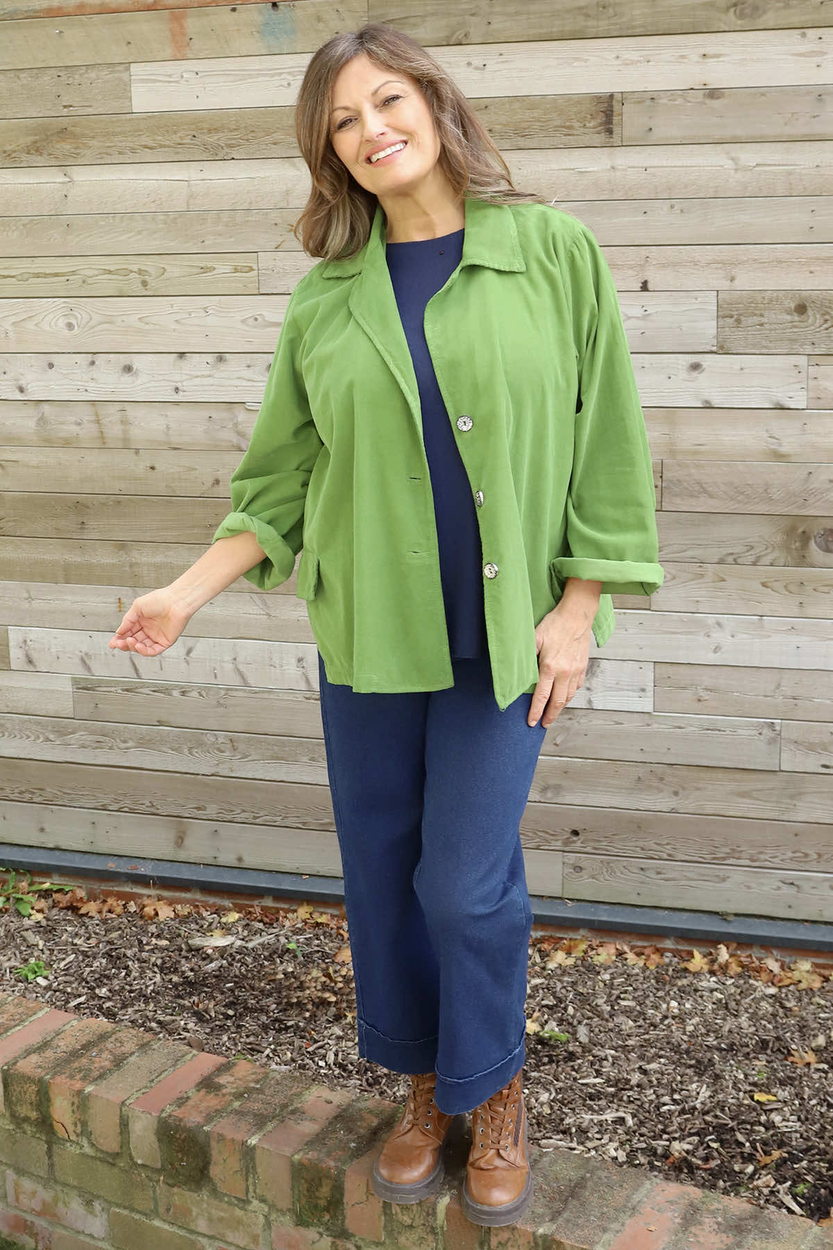 Gerano Needlecord Jacket Green