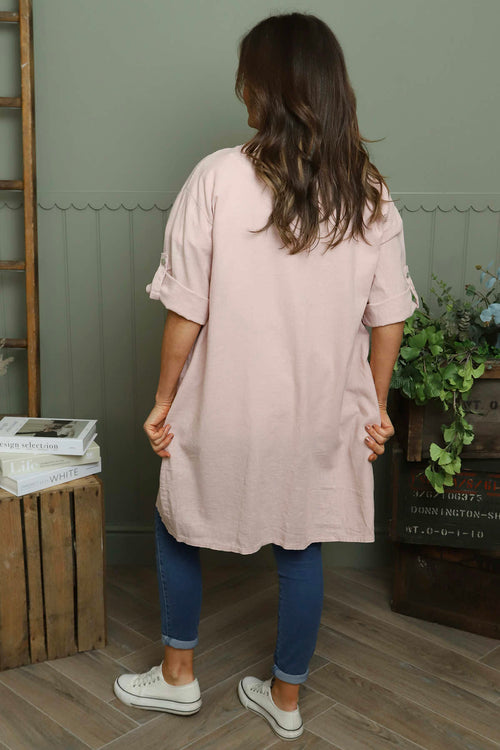 Gillian Linen Jacket Pink - Image 4