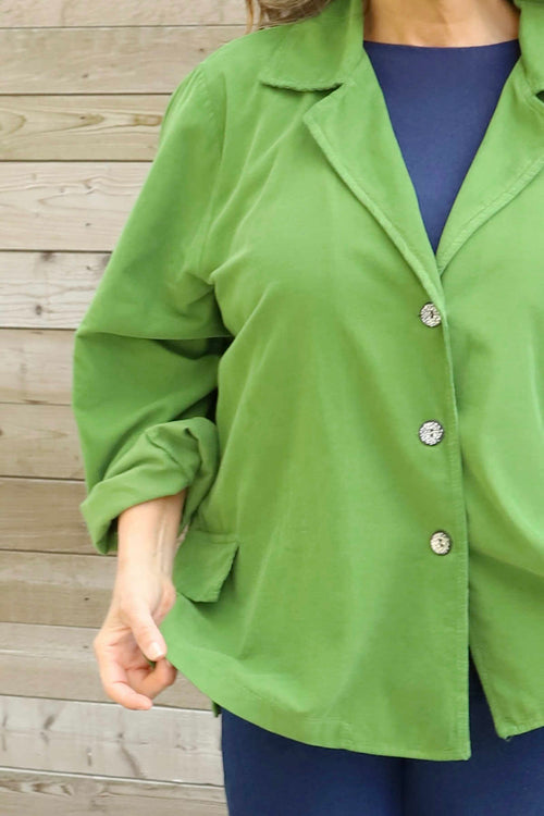 Gerano Needlecord Jacket Green - Image 3