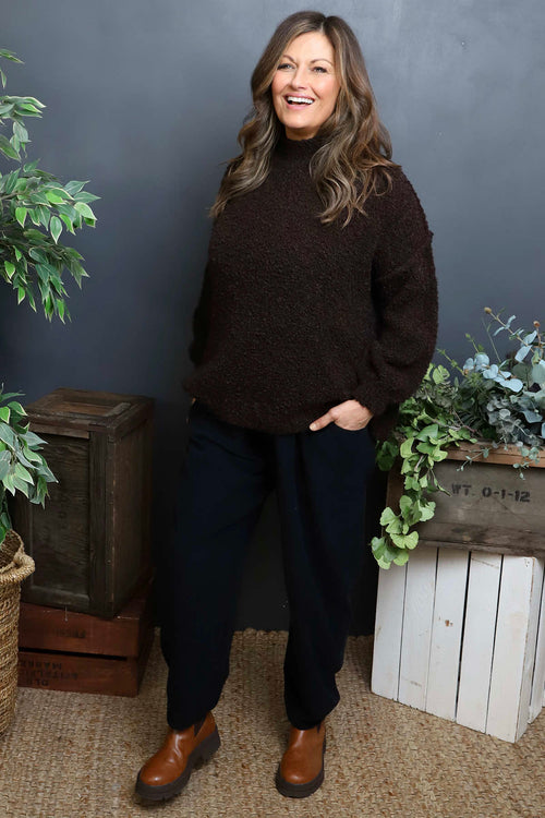 Melesina Boucle Jumper Cocoa - Image 3