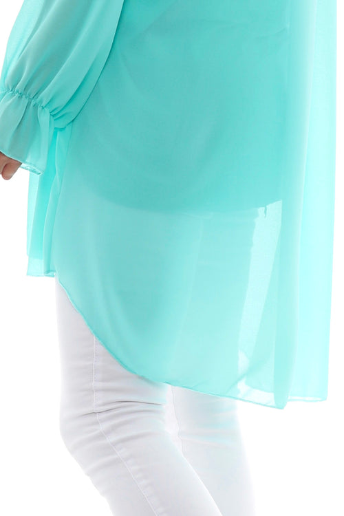 Dorota Shirt Tunic Mint - Image 5