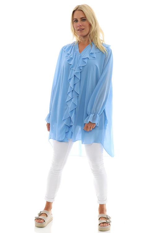 Dorota Shirt Tunic Light Blue - Image 1