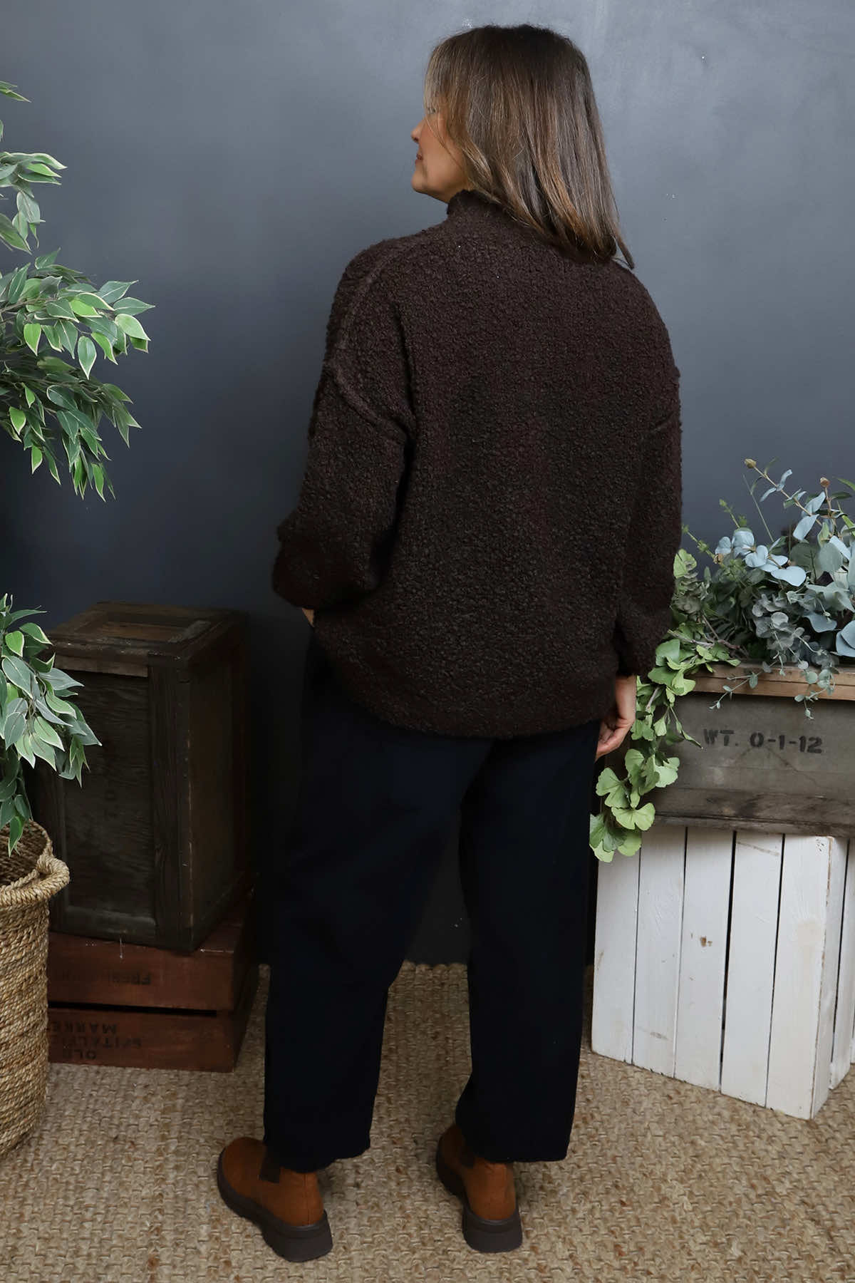 Melesina Boucle Jumper Cocoa