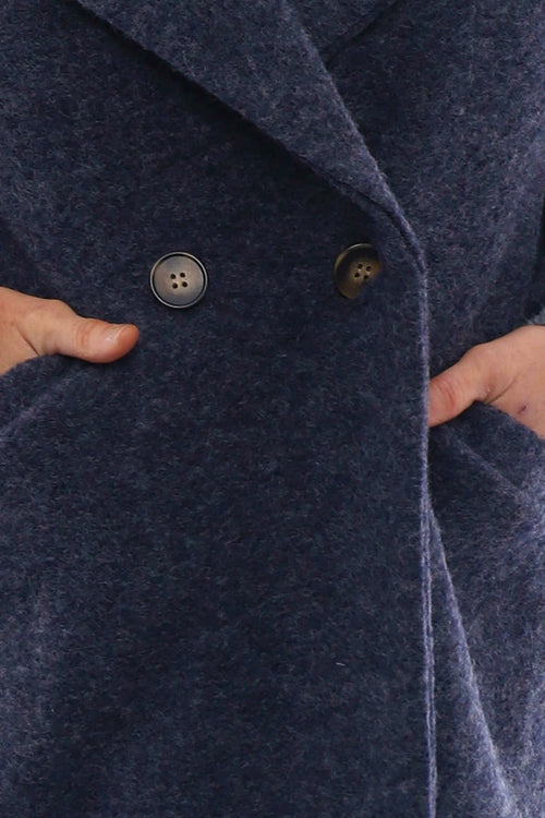 Hesper Wool Coat Blue Grey - Image 4