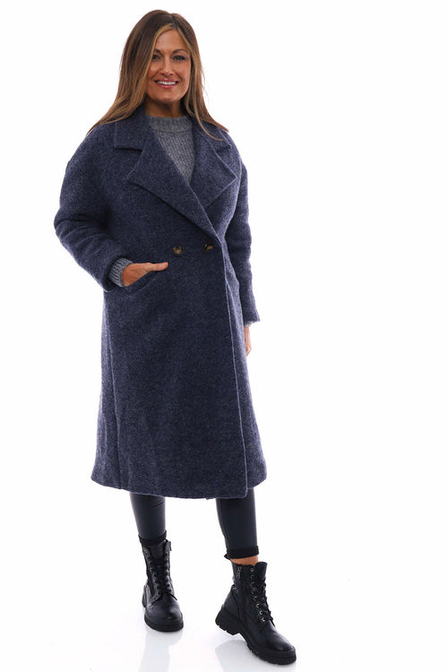 Hesper Wool Coat Blue Grey - Image 5