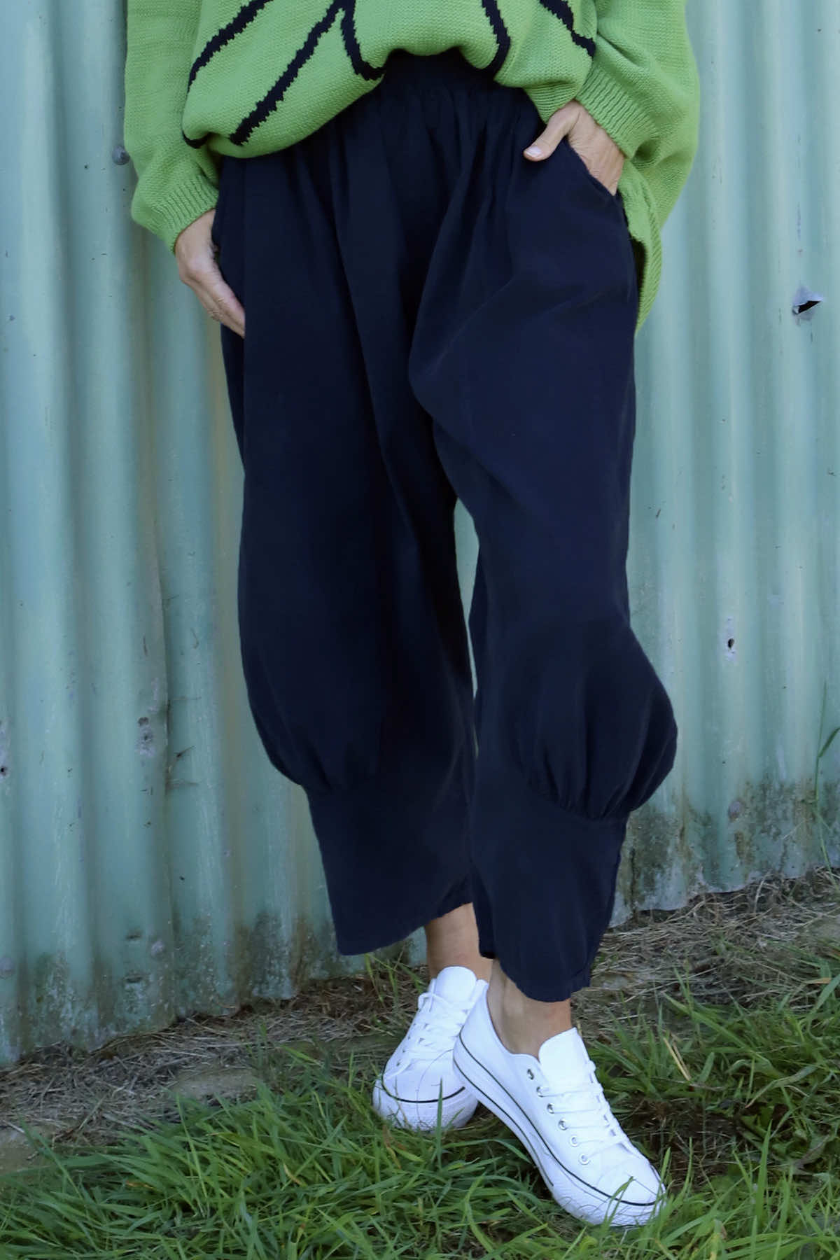 Olwen Needlecord Trousers Navy