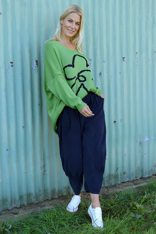 Olwen Needlecord Trousers Navy - Image 3