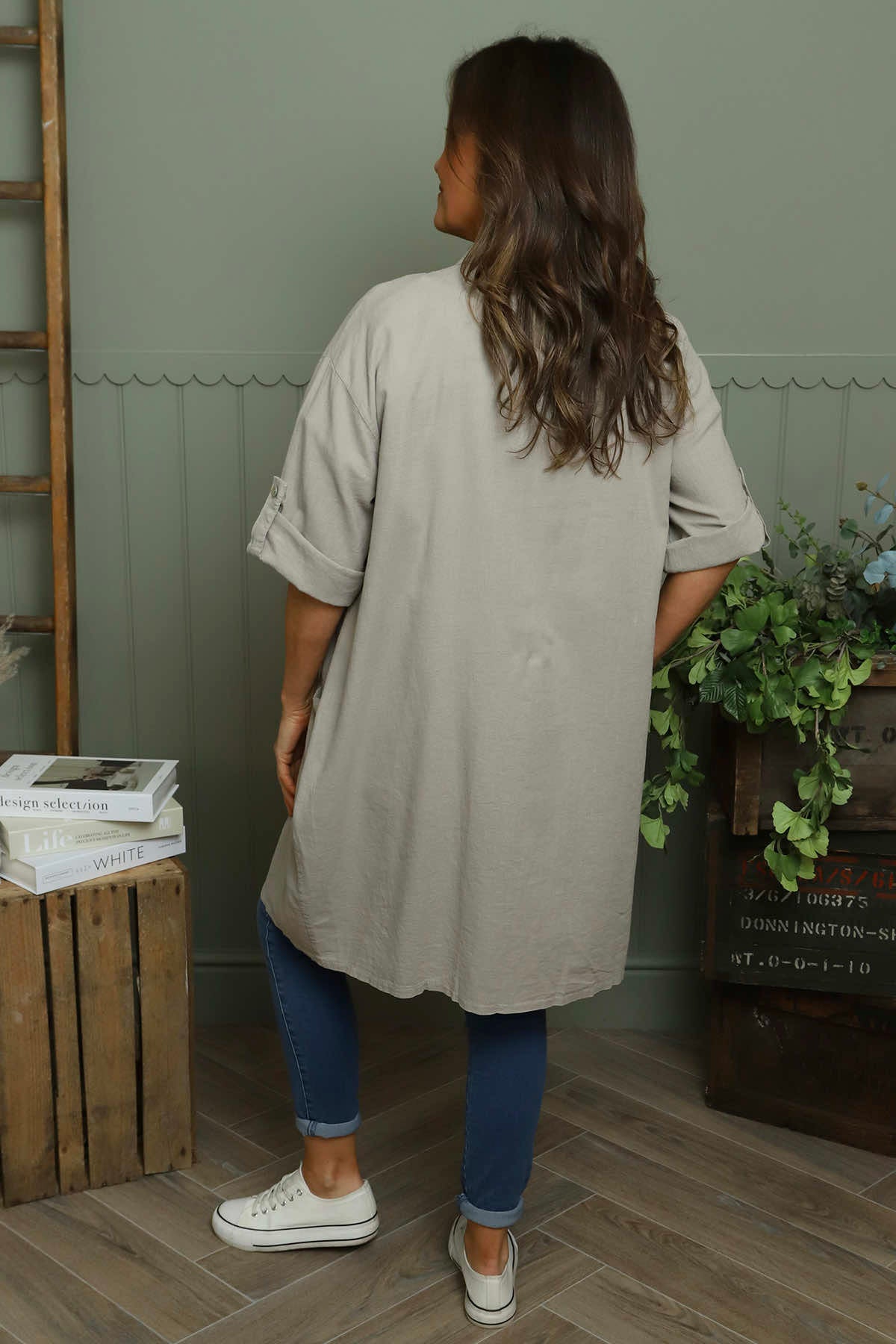 Gillian Linen Jacket Mocha