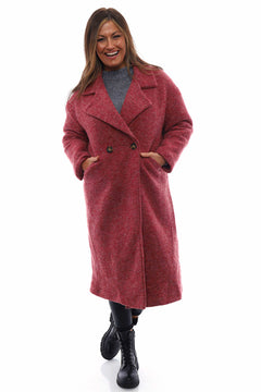 Hesper Wool Coat Red