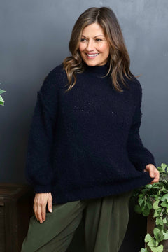 Melesina Boucle Jumper Navy