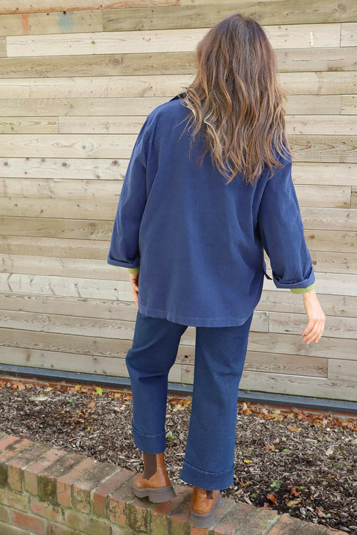 Gerano Needlecord Jacket Navy - Image 4