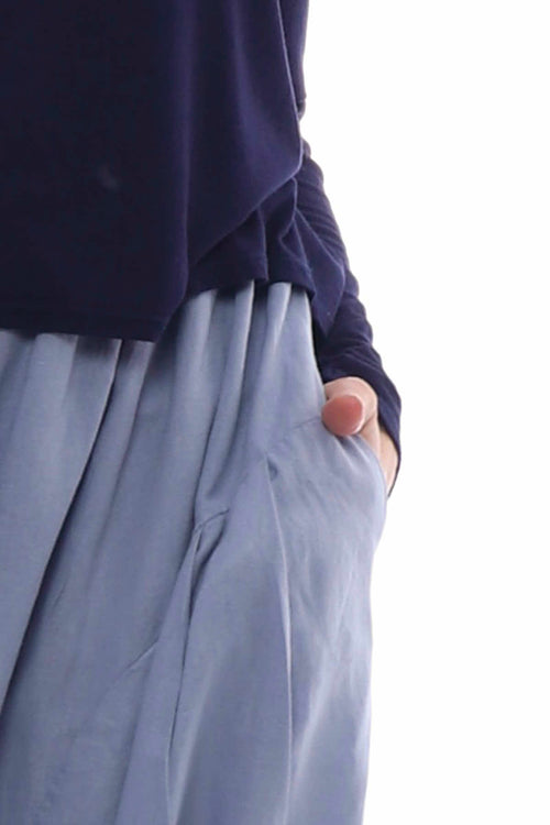Lanelle Linen Trousers Blue Grey - Image 5