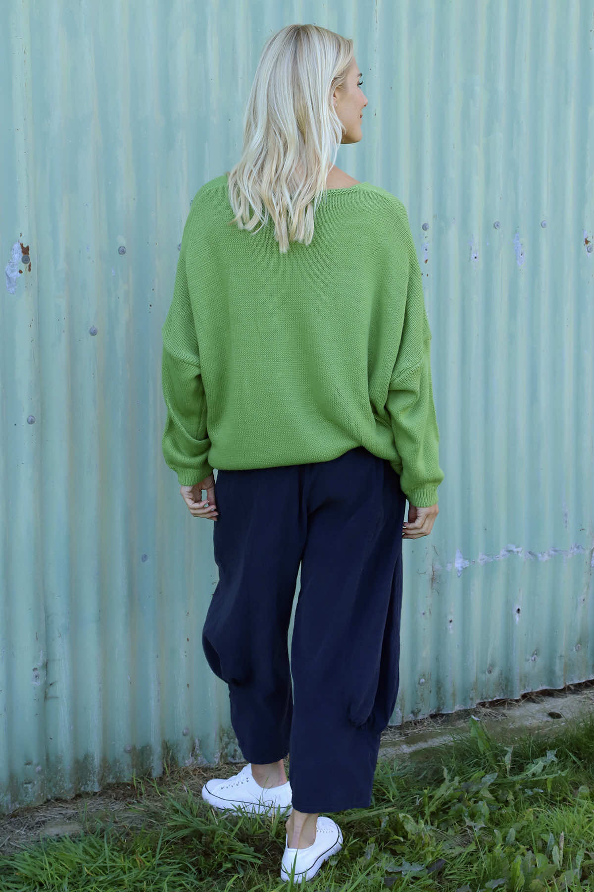 Olwen Needlecord Trousers Navy