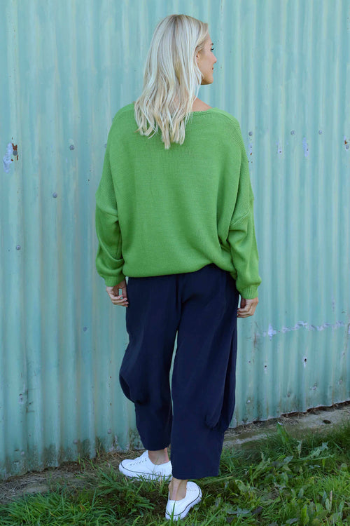 Olwen Needlecord Trousers Navy - Image 4