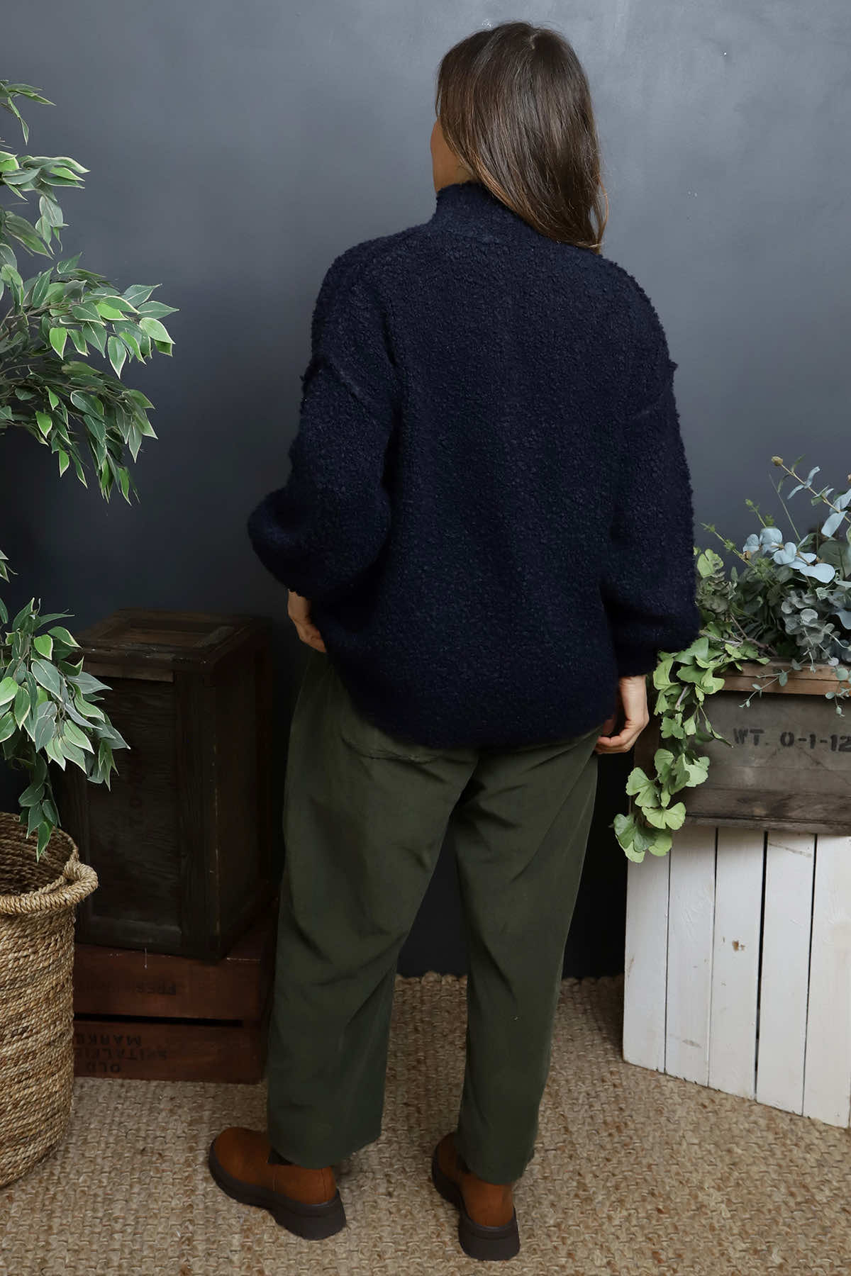 Melesina Boucle Jumper Navy