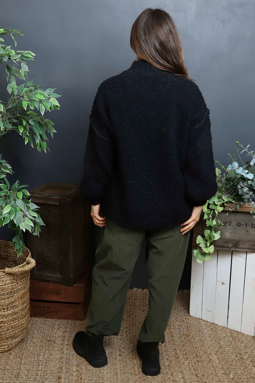 Melesina Boucle Jumper Black - Image 4