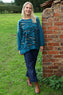 Estella Print Cotton Top Teal
