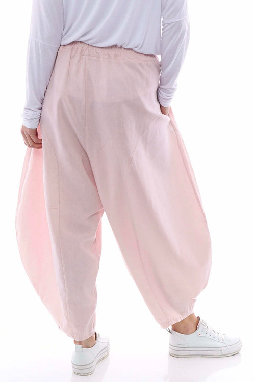 Lanelle Linen Trousers Pink - Image 7