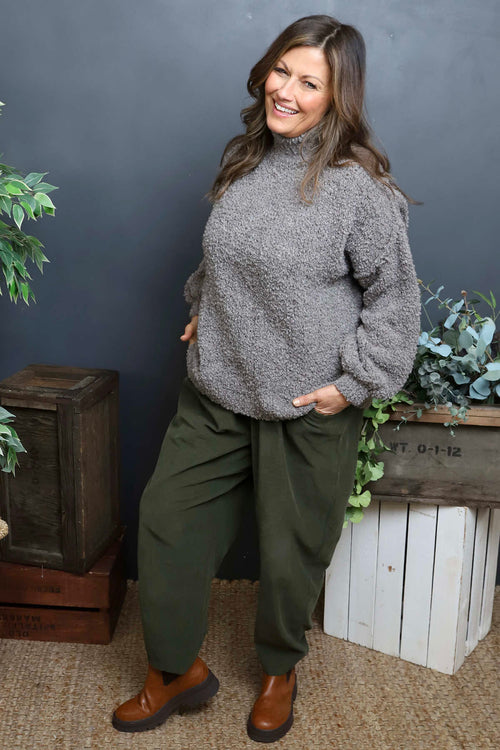 Melesina Boucle Jumper Mid Grey - Image 3