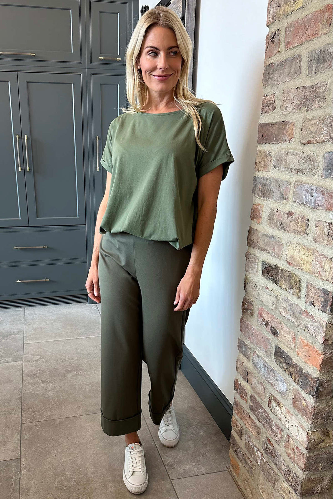 KKT Elastic Leg Women's Trousers-Camel - Worthing