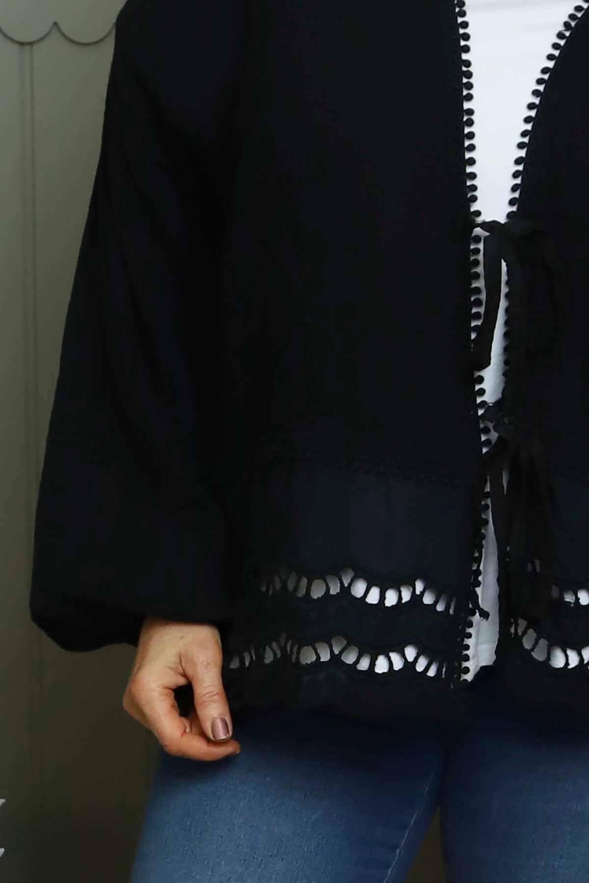Kalkan Crinkle Cotton Jacket Black
