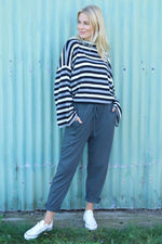 Katie Cotton Joggers Charcoal Charcoal - Katie Cotton Joggers Charcoal