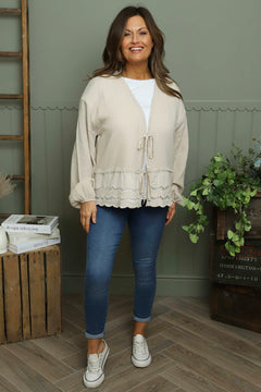 Kalkan Crinkle Cotton Jacket Stone