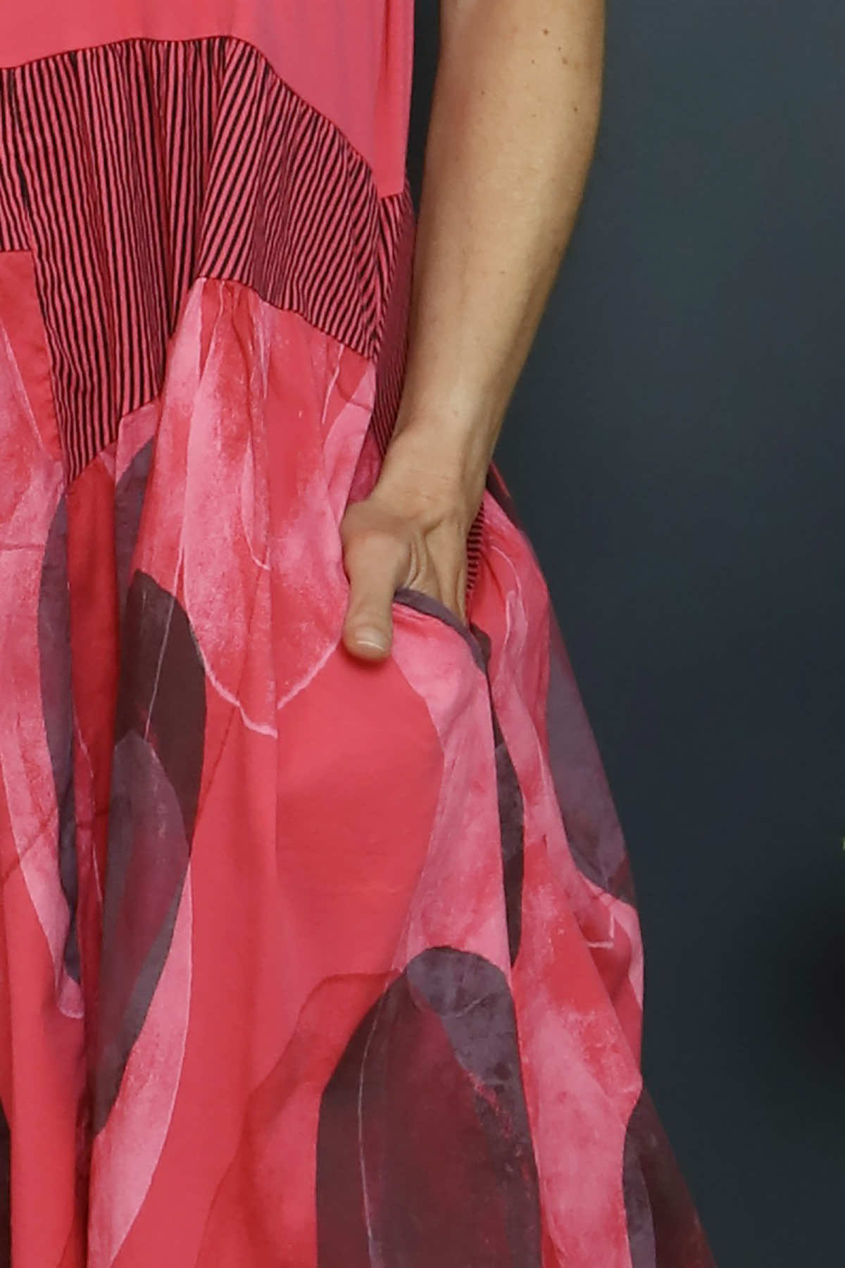 Hepworth Pebble Cotton Dress Fuchsia