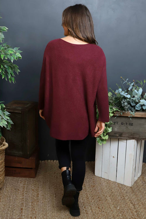 Alazne Jumper Burgundy - Image 4