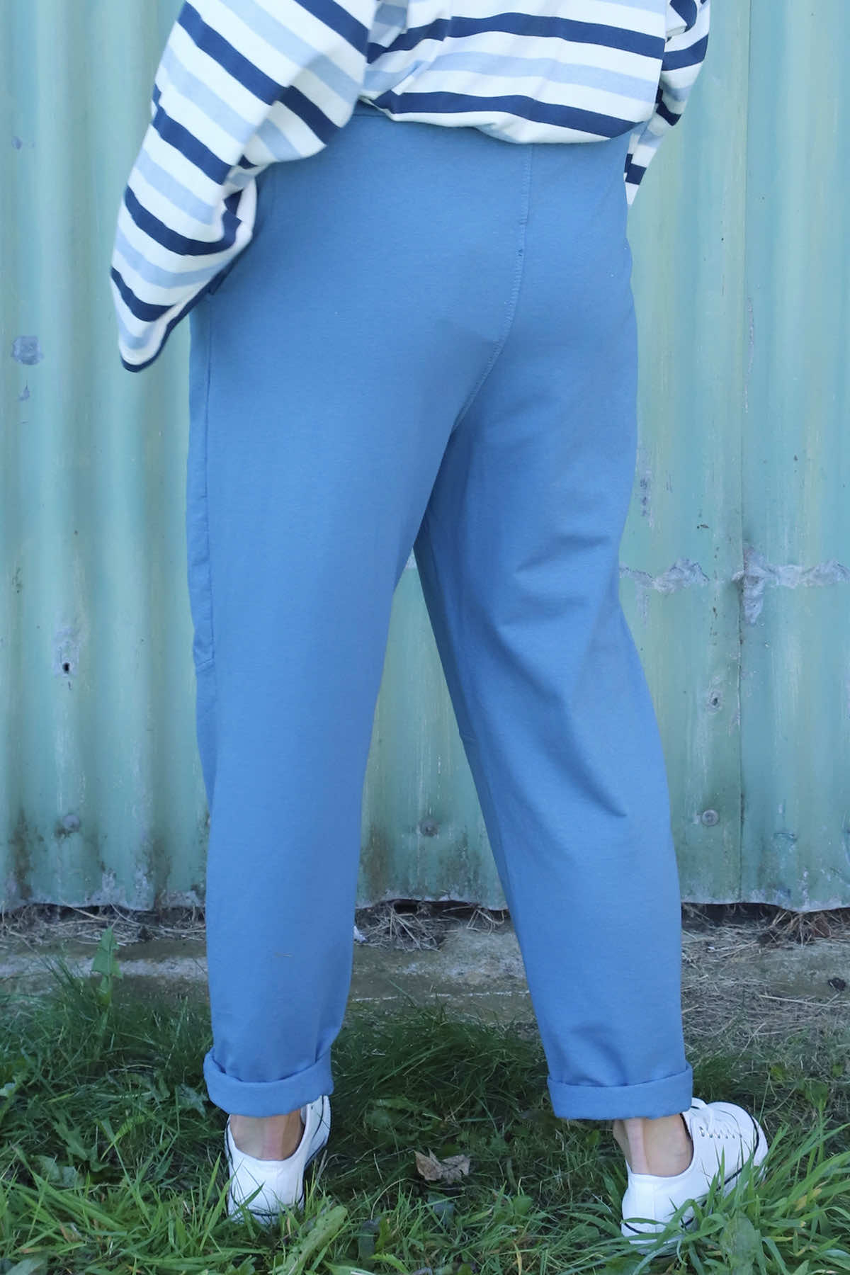 Katie Cotton Joggers Blue