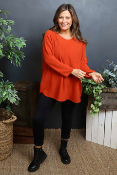 Alazne Jumper Burnt Orange