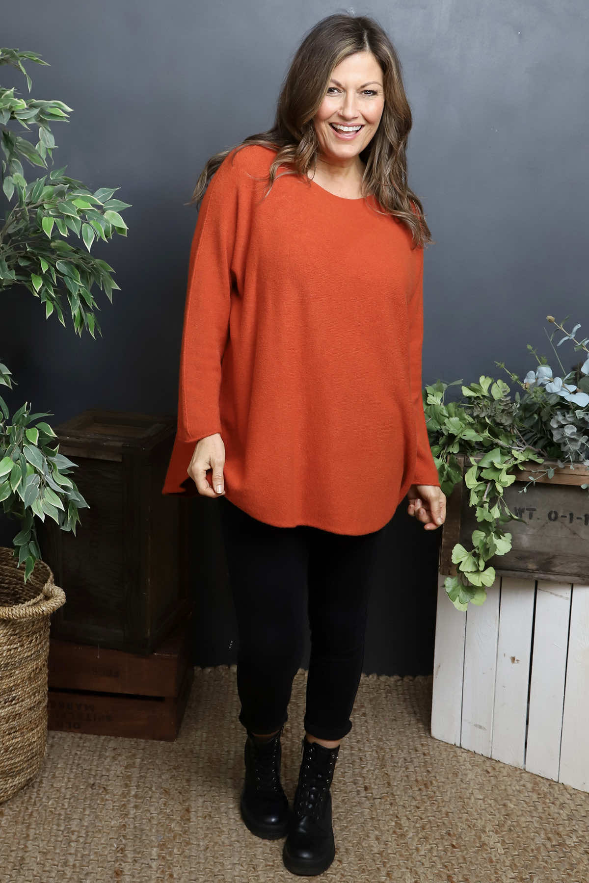 Alazne Jumper Burnt Orange