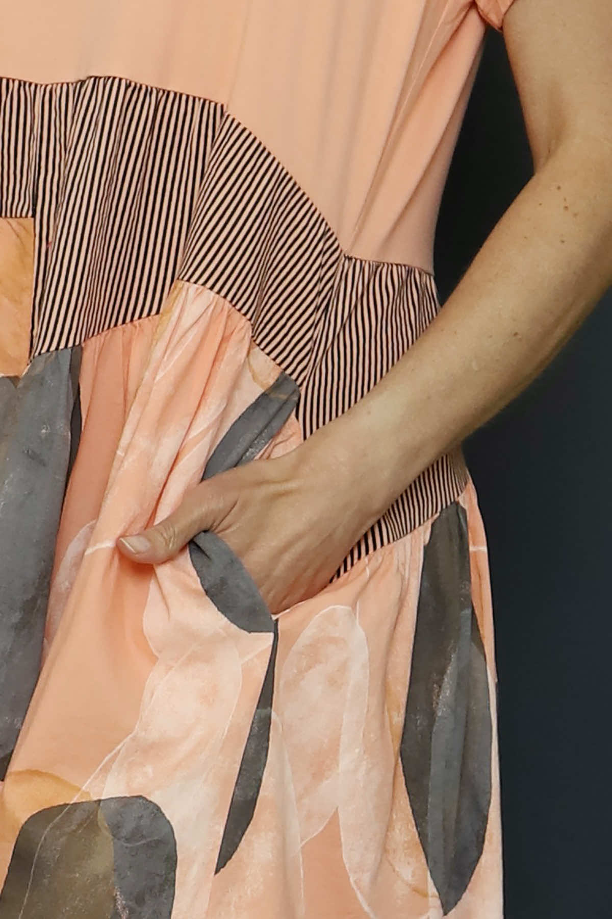 Hepworth Pebble Cotton Dress Orange