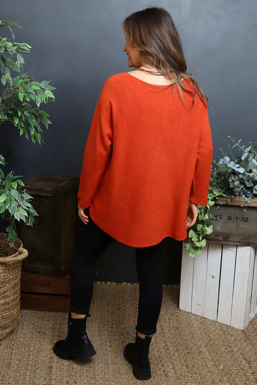 Alazne Jumper Burnt Orange - Image 4