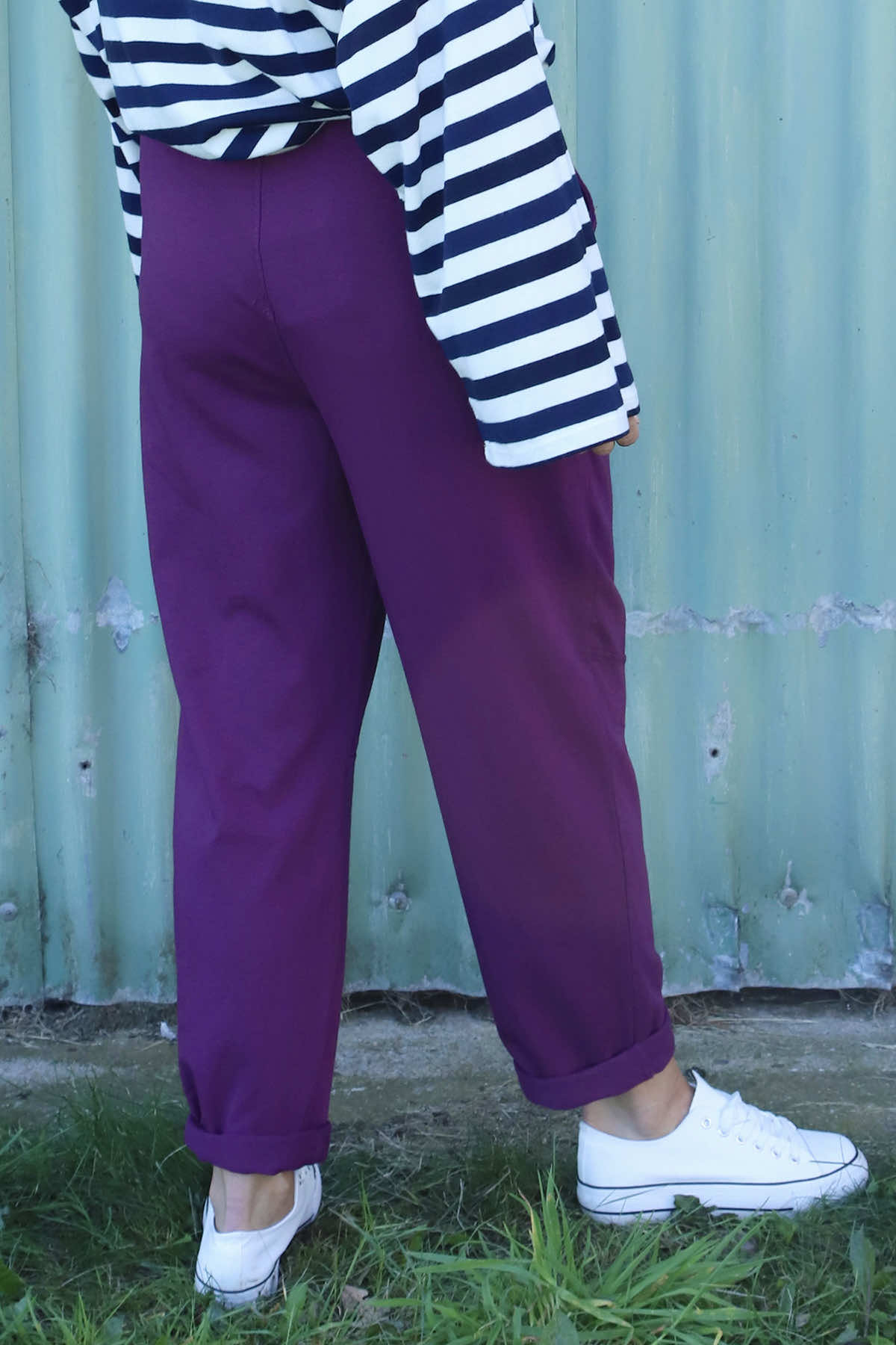 Katie Cotton Joggers Purple