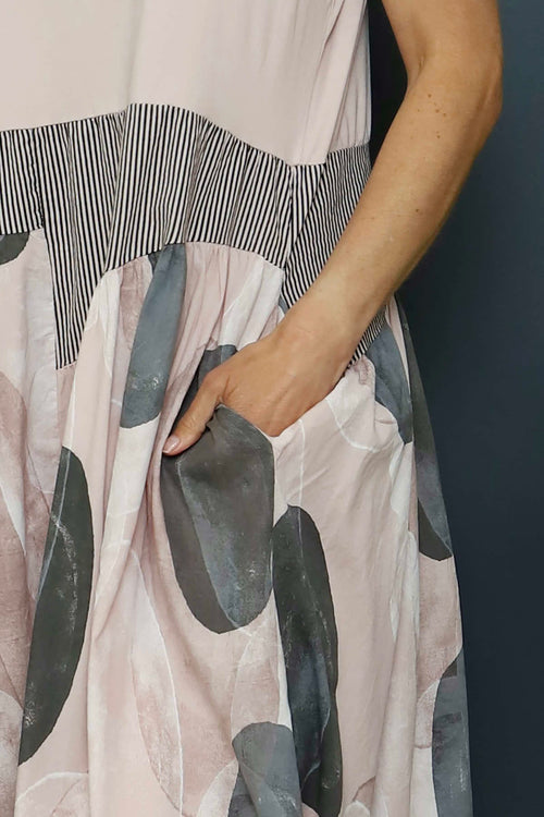 Hepworth Pebble Cotton Dress Pink - Image 3