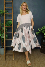 Hepworth Pebble Cotton Dress Pink Pink - Hepworth Pebble Cotton Dress Pink