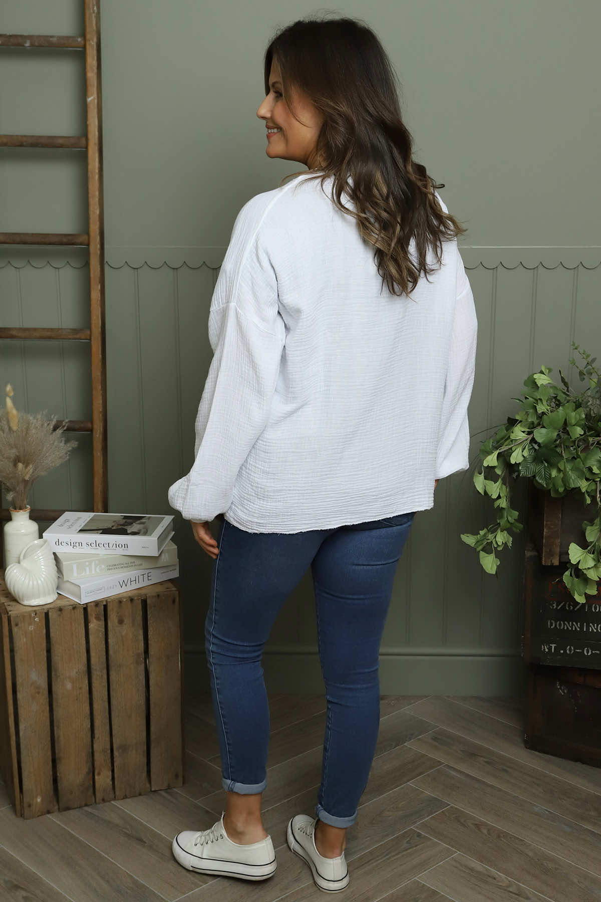 Kalkan Crinkle Cotton Jacket White