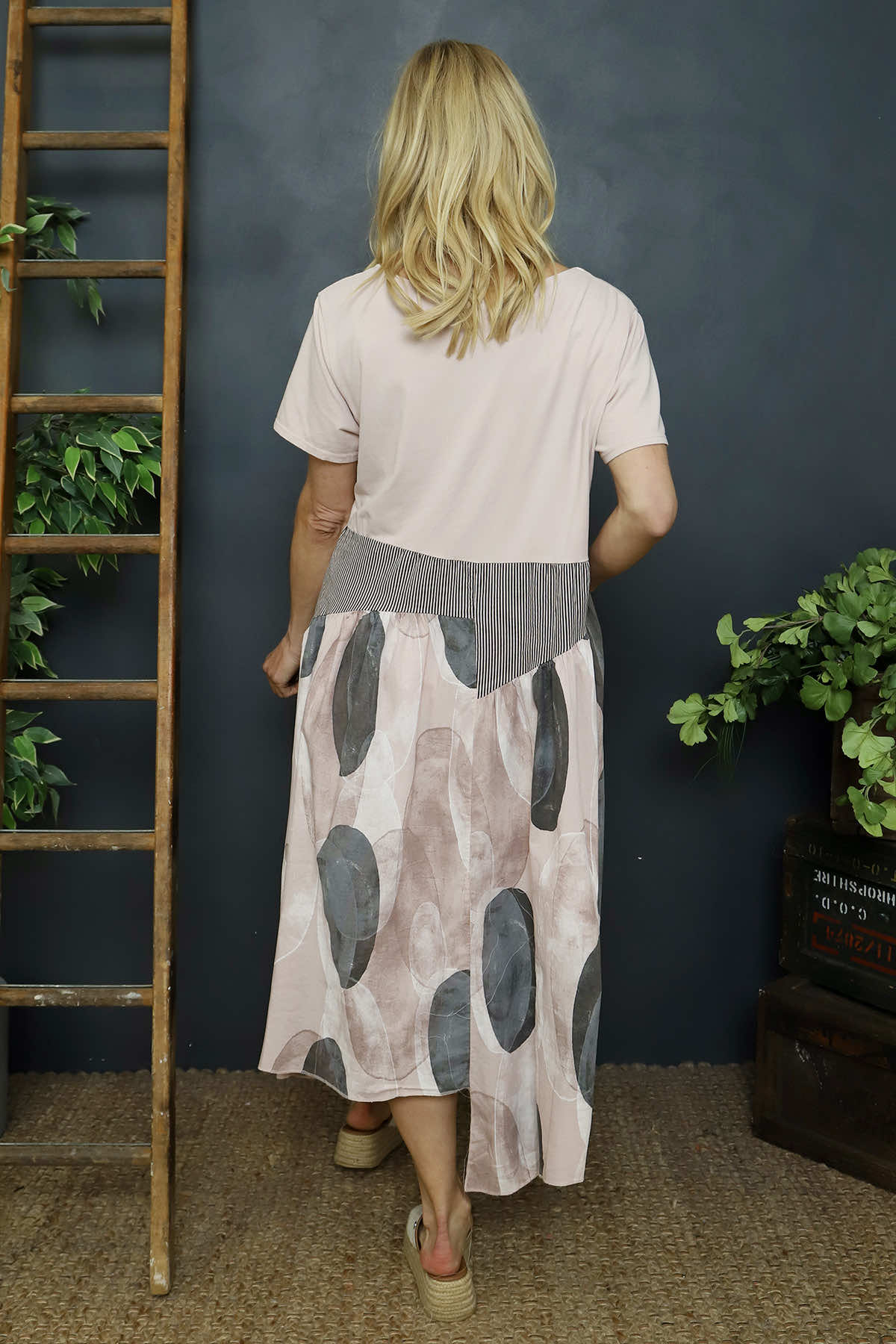 Hepworth Pebble Cotton Dress Pink