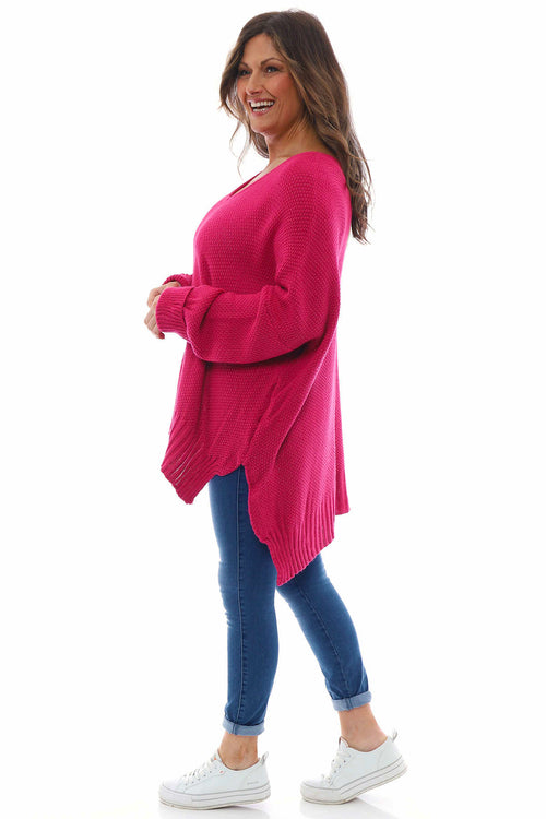 Bo Slouch Jumper Hot Pink - Image 5