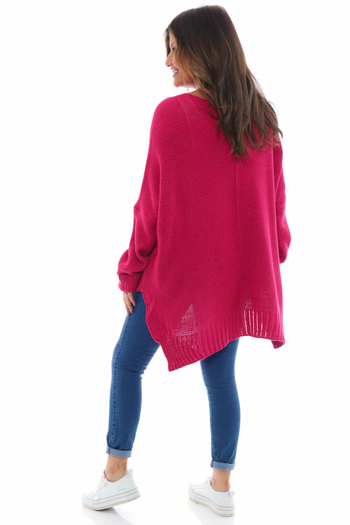 Bo Slouch Jumper Hot Pink - Image 6