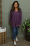 Lynna V-Neck Jumper Purple